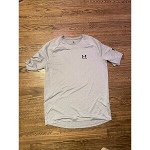 Under Armour Men's The Tech Tee Freedom Shirt Tactical Gray Polyester Size M